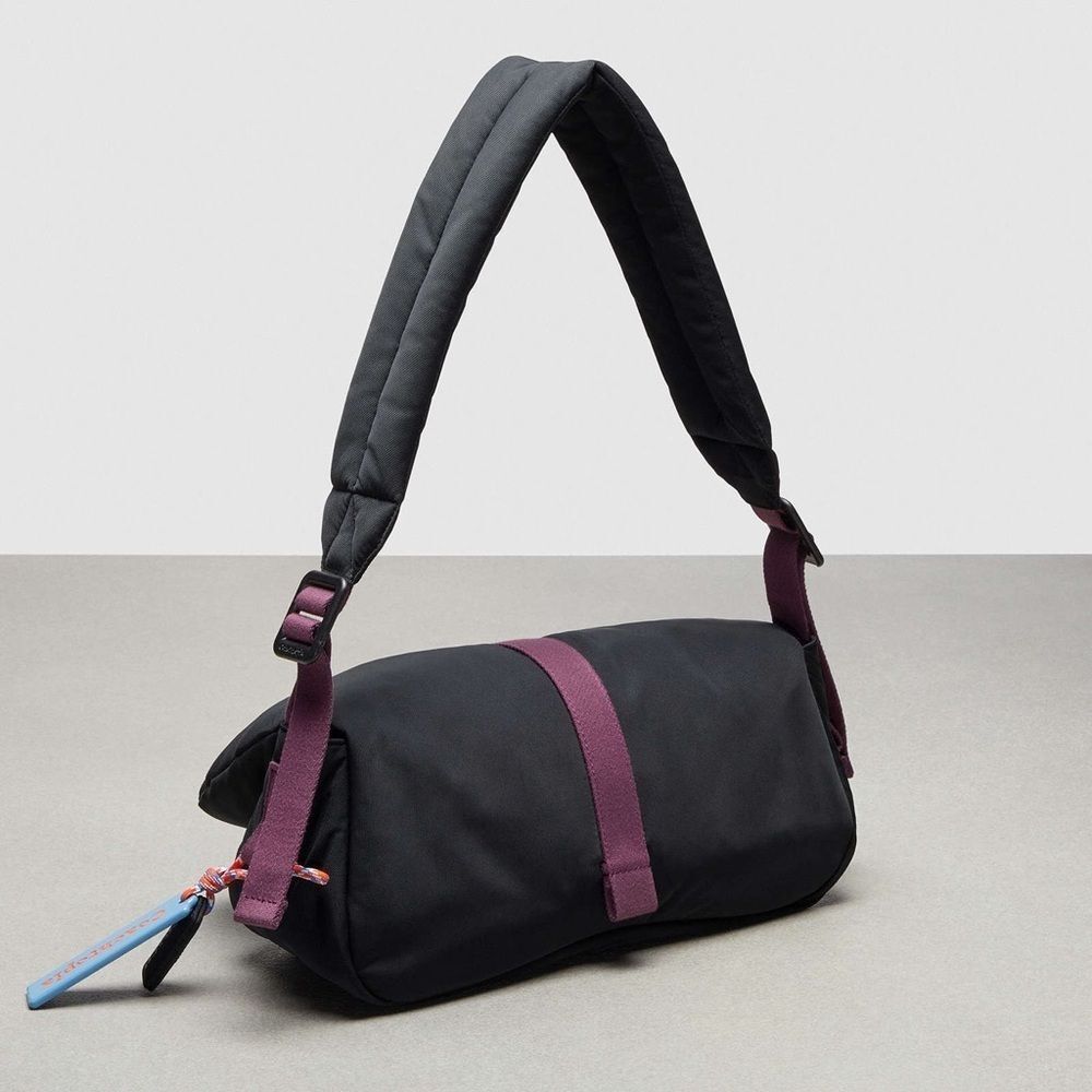 NWT Coach Coachtopia Loop Puffy Wavy Dinky Shoulder Bag CQ859 Black - Picture 2 of 15
